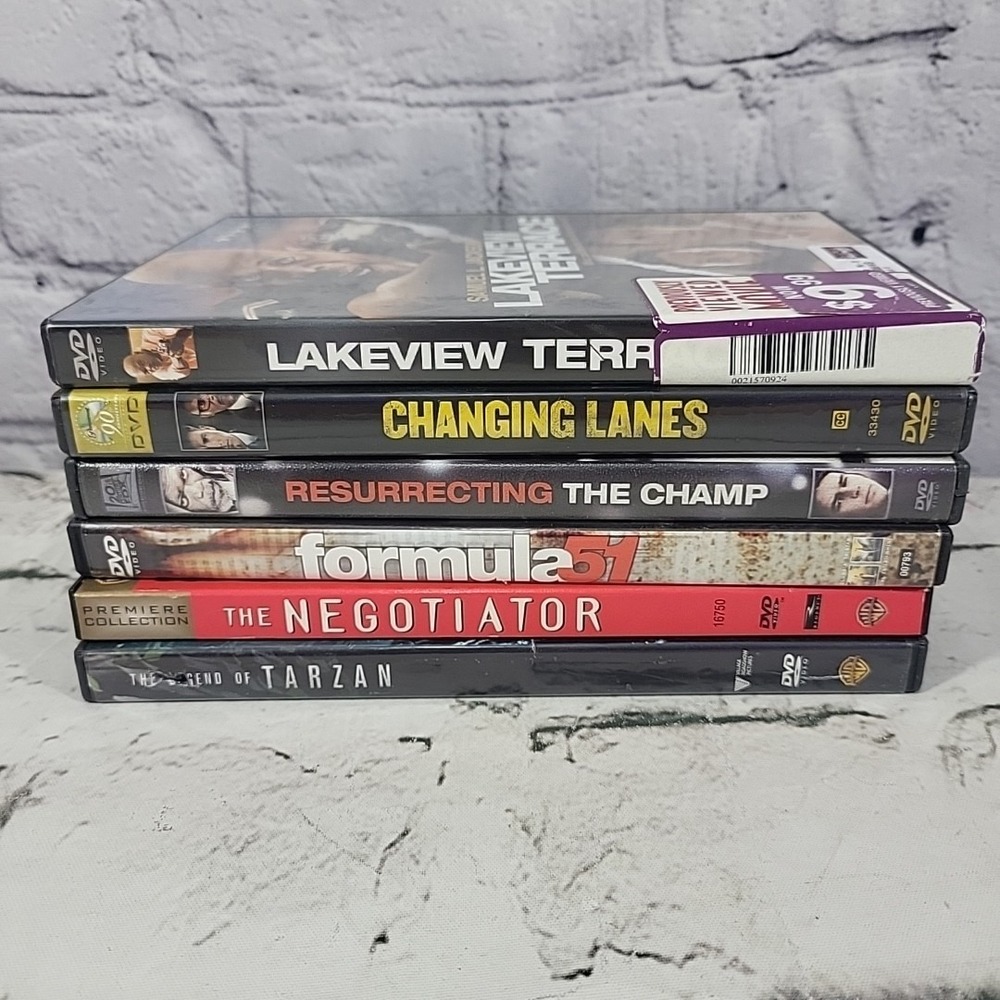 Samuel L Jackson Movies DVD Lot Of 6 Negotiator Formula 51 Changing Lanes Tarzan